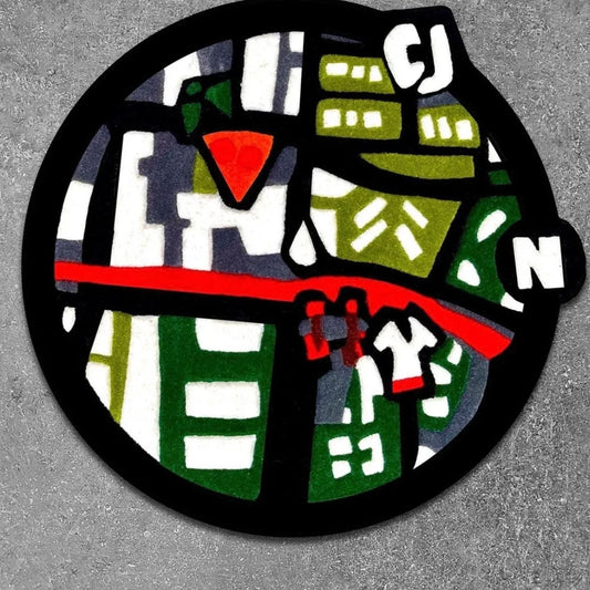 Urban Streets Map Rug