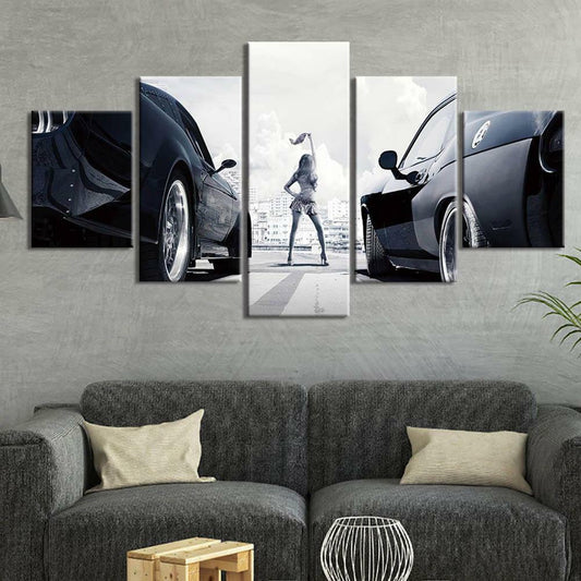Fast And Furious Racing Cars Framed 5 Piece